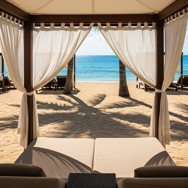 Serene Beach Cabana