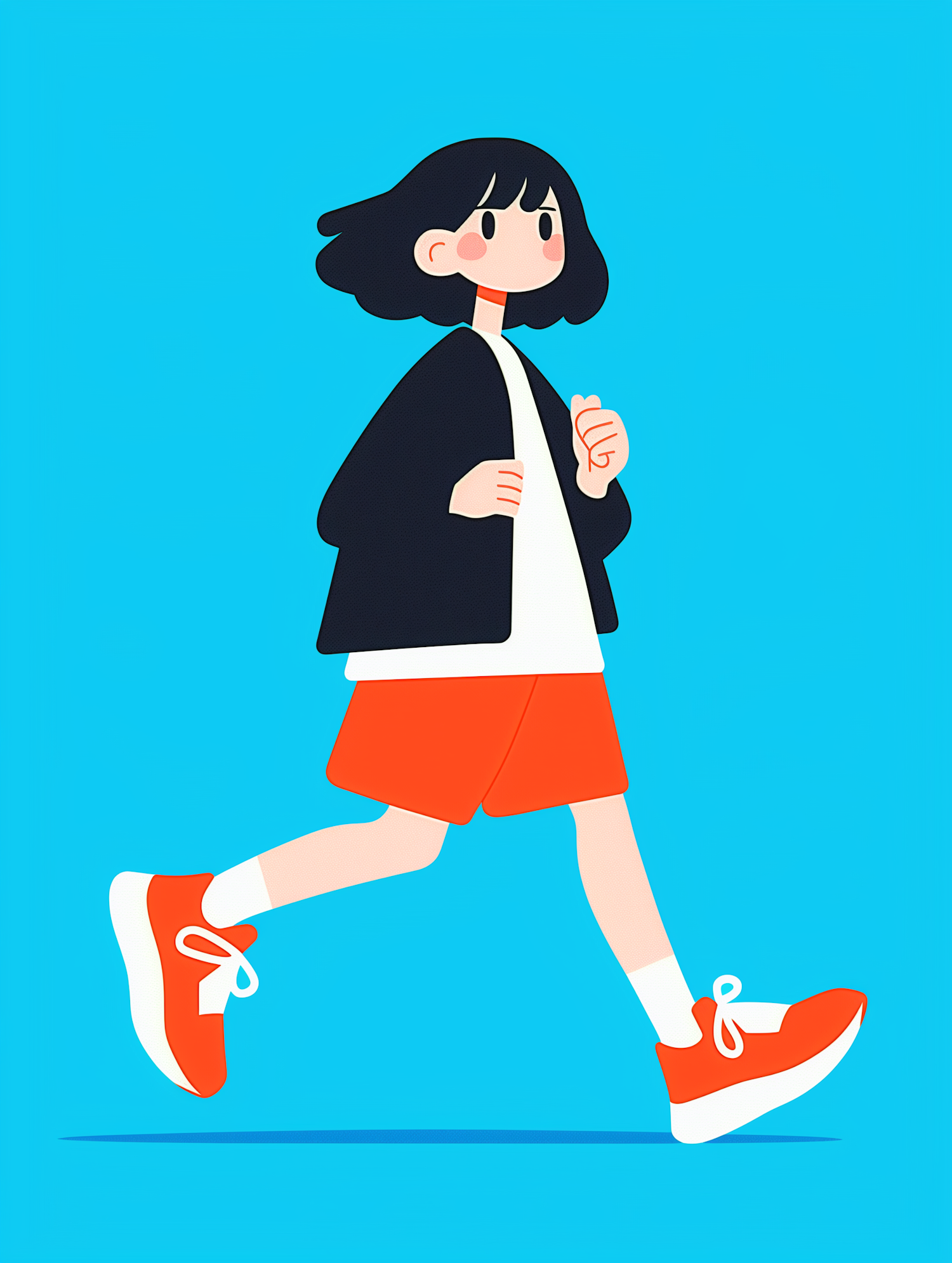 Stylized Person Walking