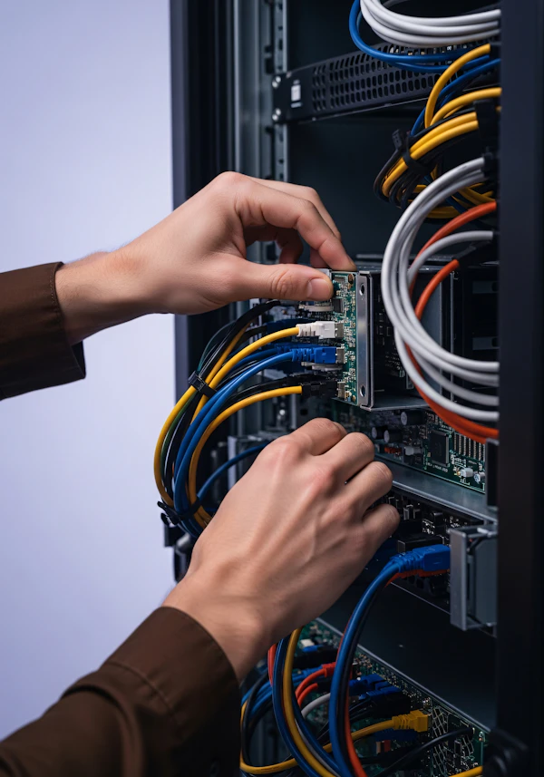 Server Maintenance Close-Up