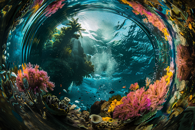 Vibrant Underwater Panorama