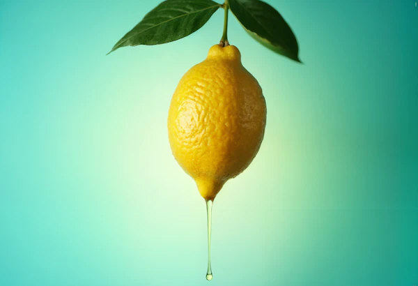 Lemon on Turquoise