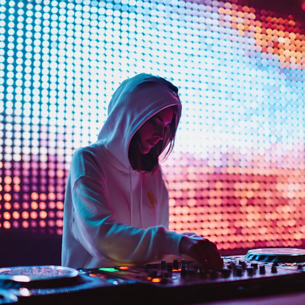 DJ in Vibrant Setting