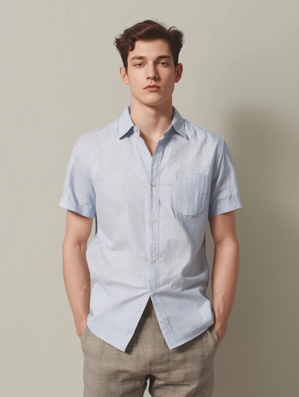 Man in Casual Attire