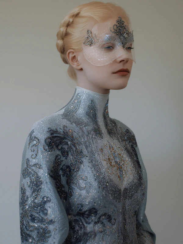 Elegant Masked Portrait