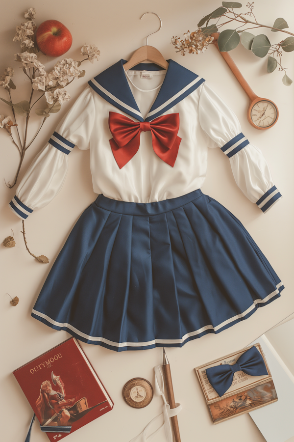 Vintage School Uniform Still Life