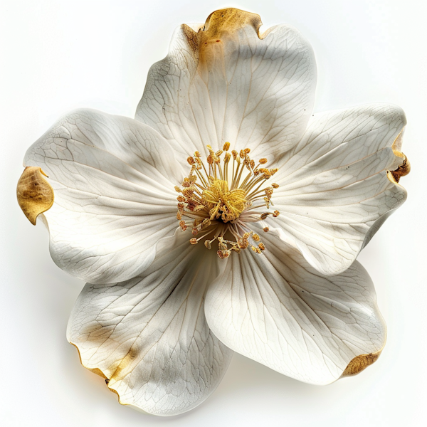 Elegant White Flower Close-Up