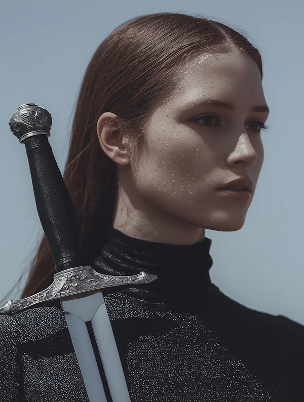 Woman with Sword Portrait