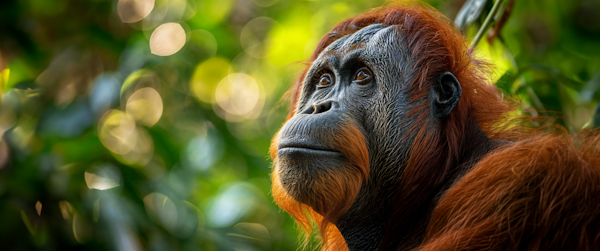 Serene Orangutan Portrait