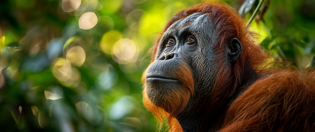 Serene Orangutan Portrait