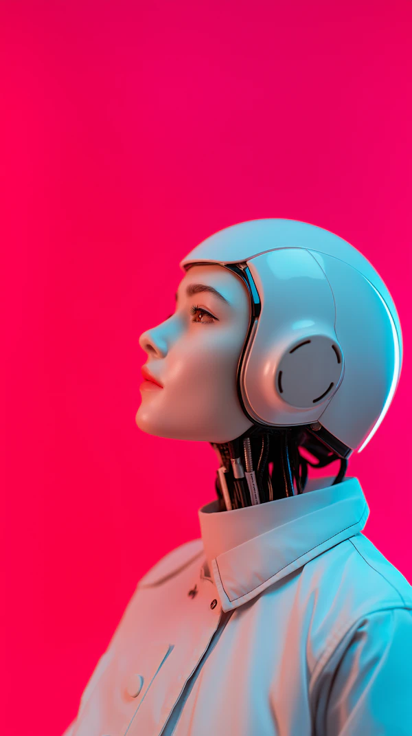 Futuristic Humanoid Robot