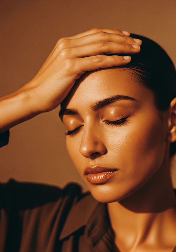 Serene Portrait Close-Up