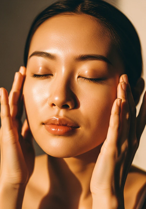 Serene Portrait Close-Up