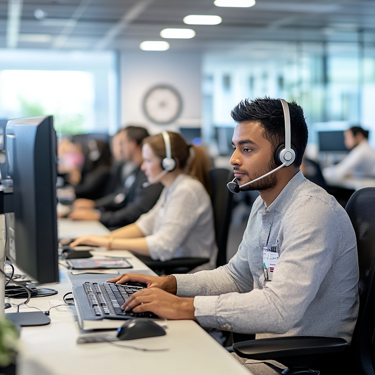 Busy Call Center Operation