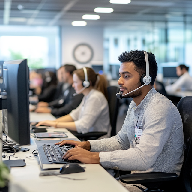 Busy Call Center Operation