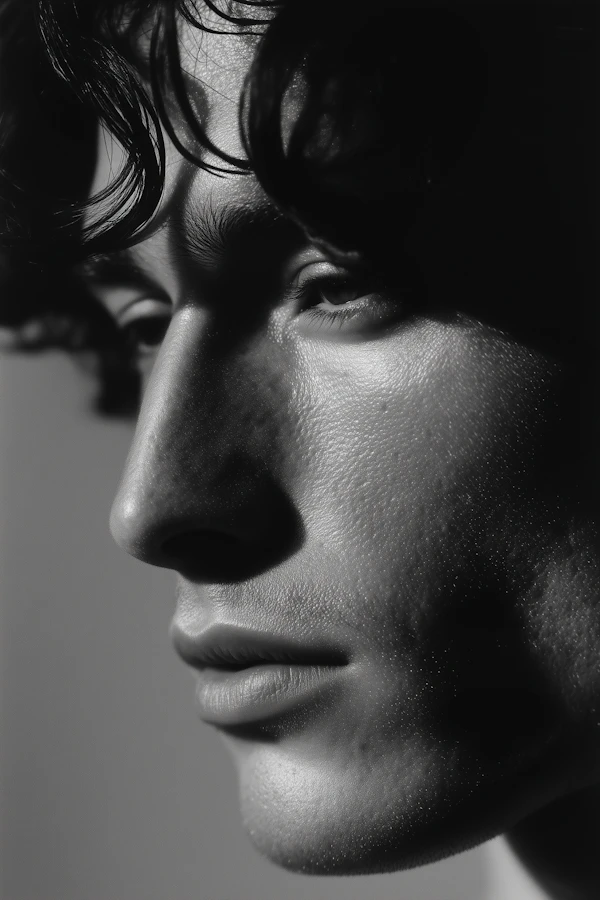 Artistic Face Close-Up