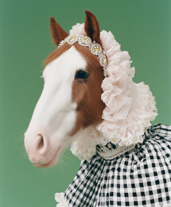 Decorated Horse Portrait