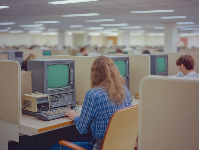 Vintage Office Scene