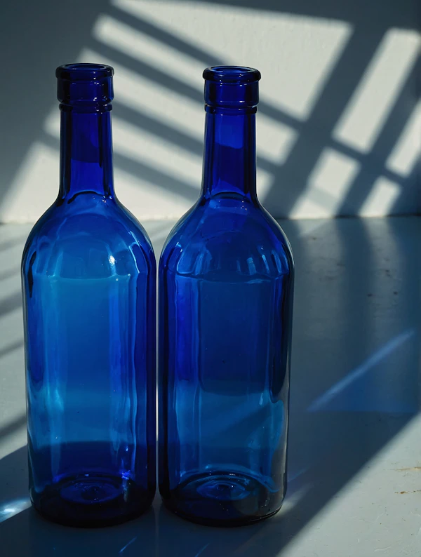 Cobalt Blue Bottles