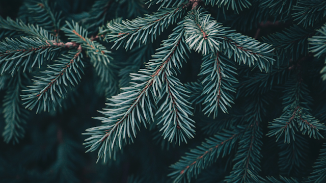 Close-up of Evergreen Tree Branches