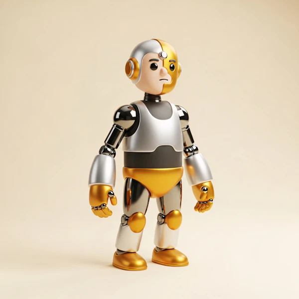Futuristic Humanoid Robot