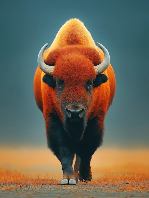 Majestic Bison Portrait