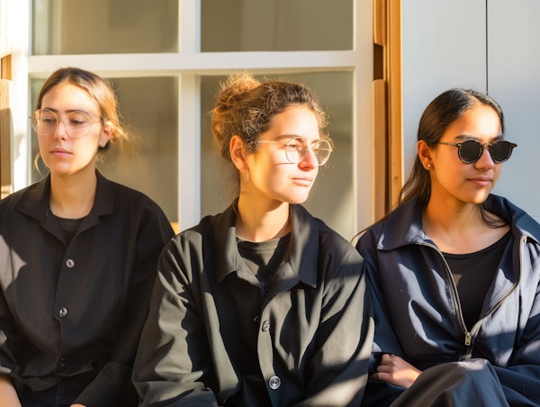 Three Women Enjoying Sunshine