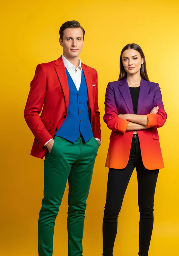 Colorful Duo Portrait
