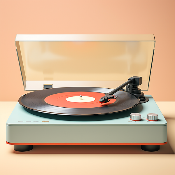 Modern Minimalist Retro Turntable