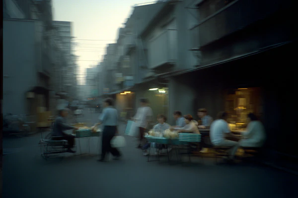 Twilight Urban Dining