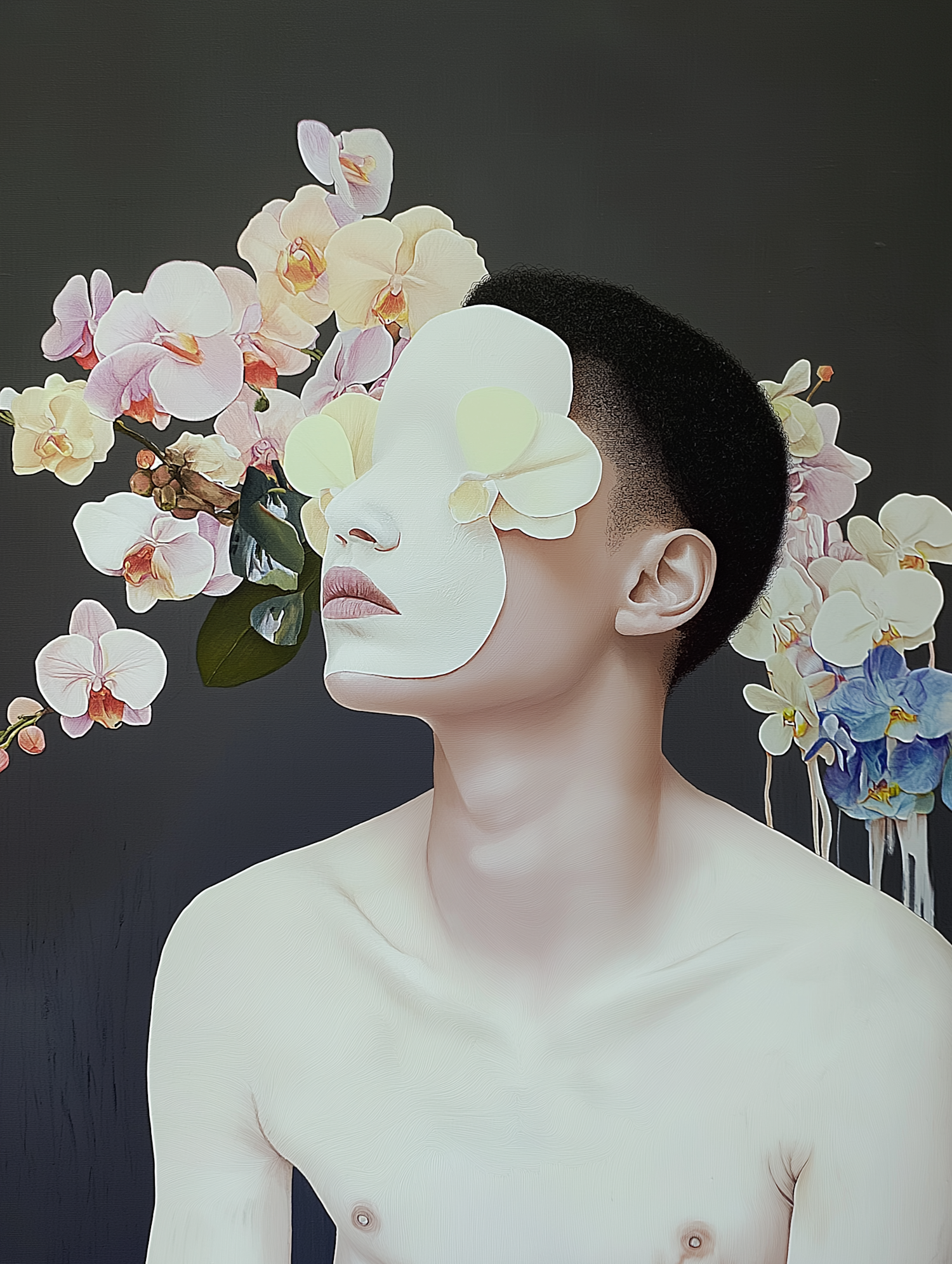 Floral Mask Contemplation