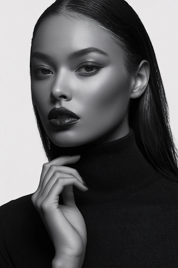 Elegant Monochrome Portrait