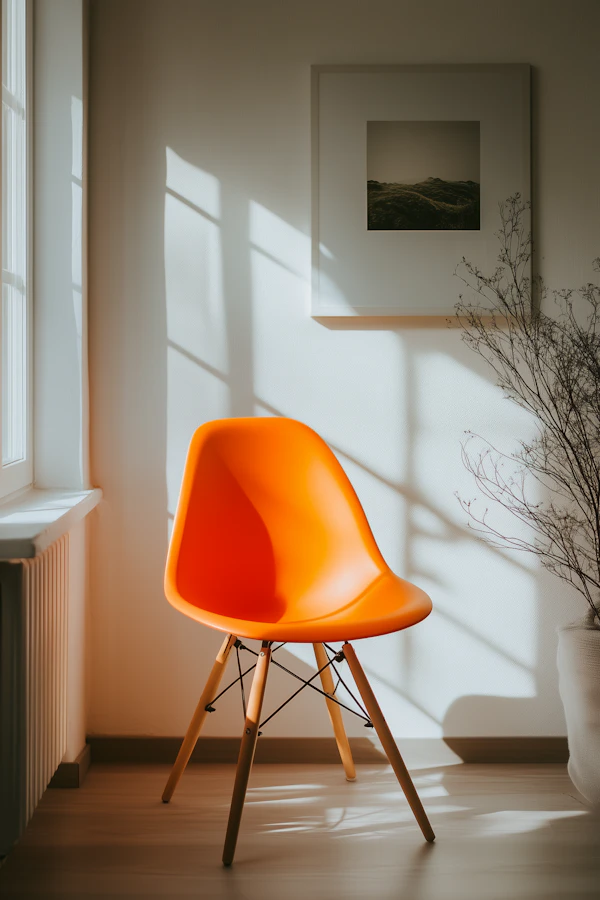 Bright Orange Chair