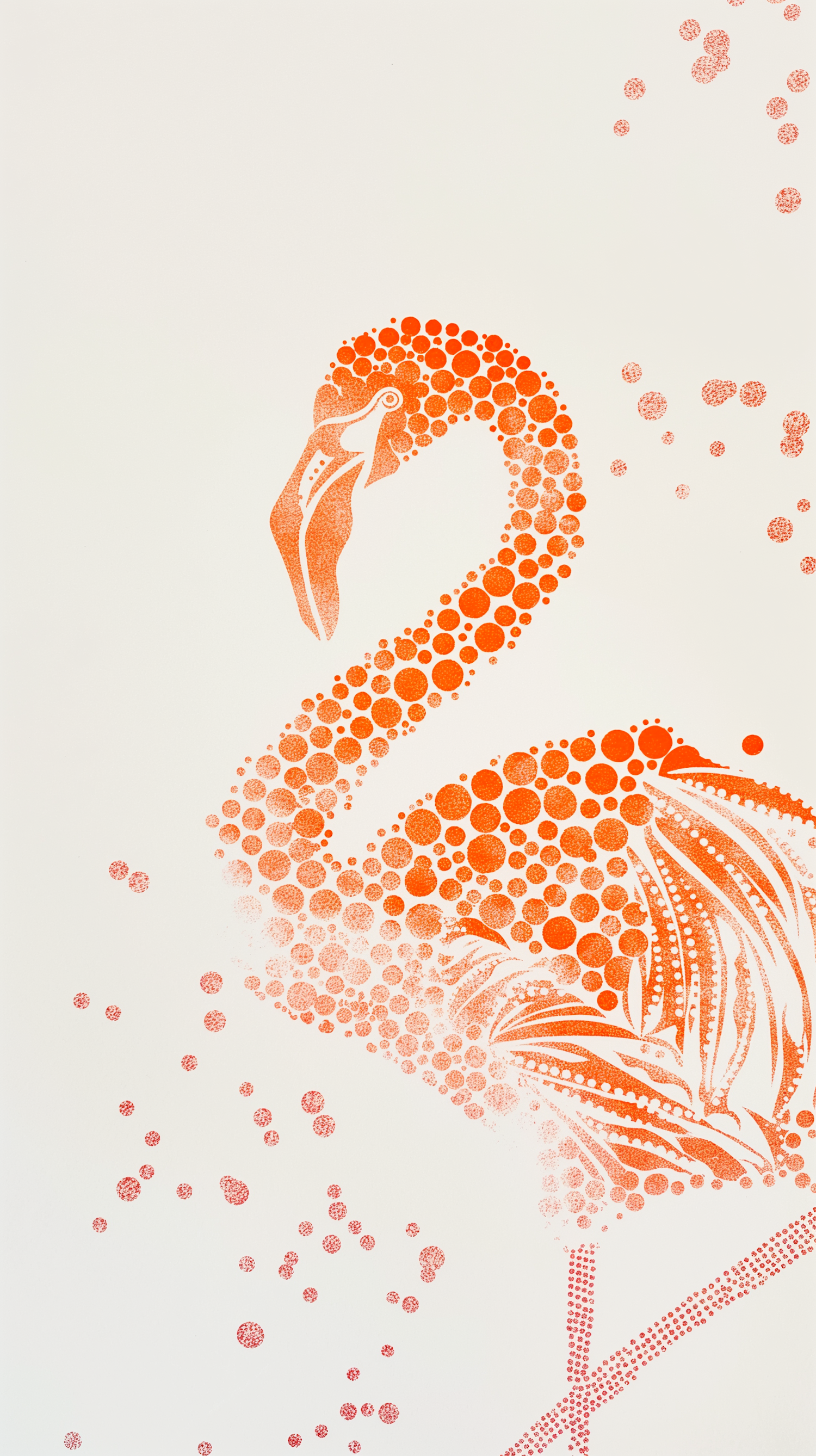 Artistic Mosaic Flamingo Illustration