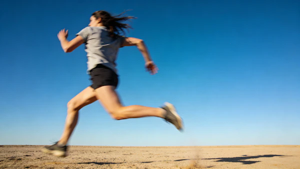 Runner on Sandy Terrain