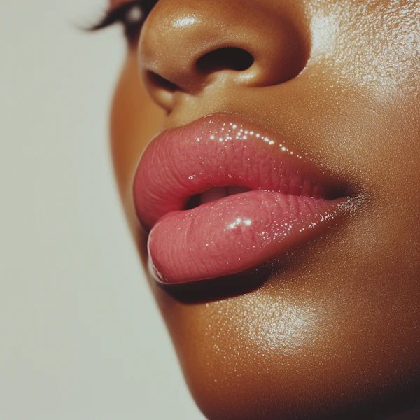 Glossy Lips Close-Up