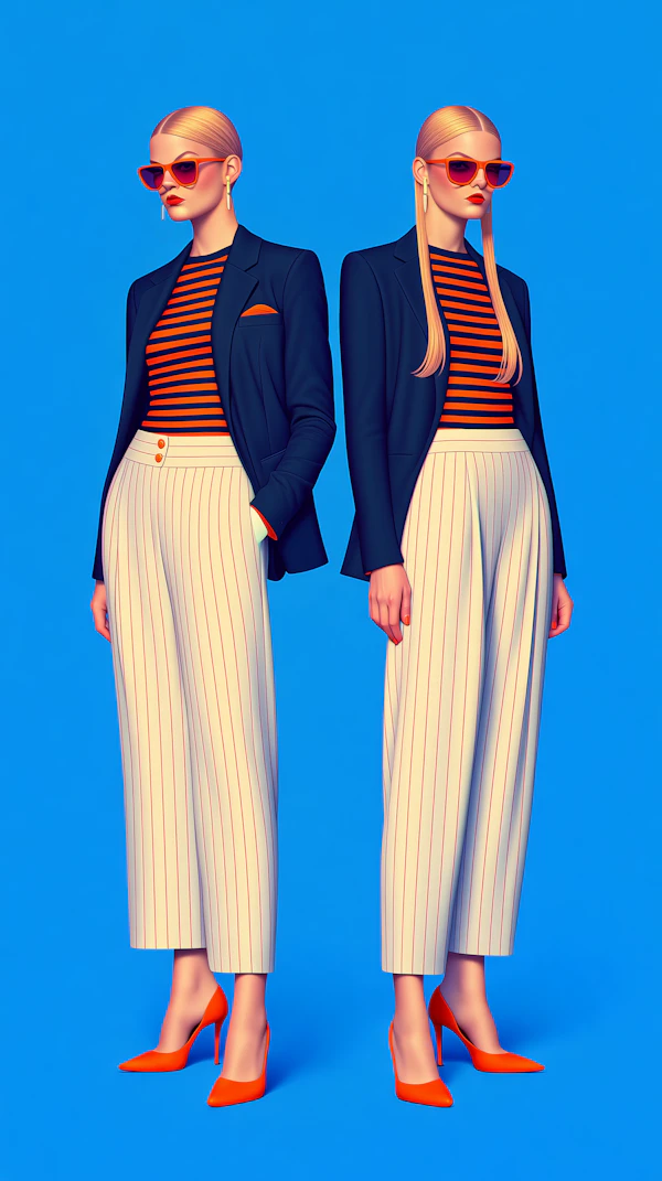 Stylish Duo in Symmetry