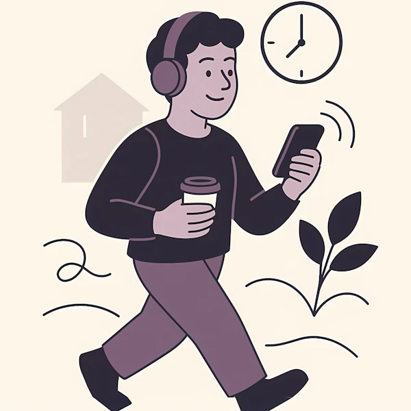 Minimalist Walk Scene