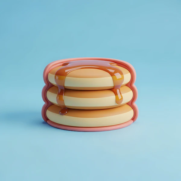 Cartoon Pancake Stack
