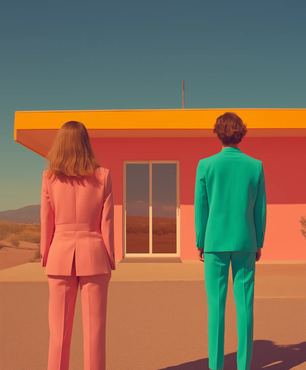 Vibrant Desert Scene