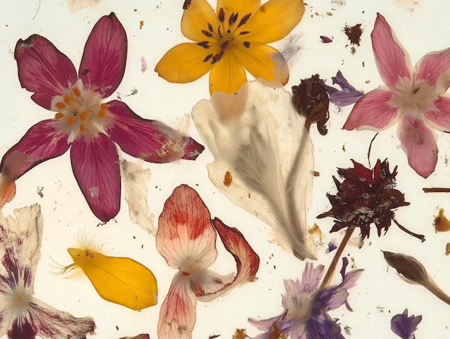 Pressed Flowers Arrangement