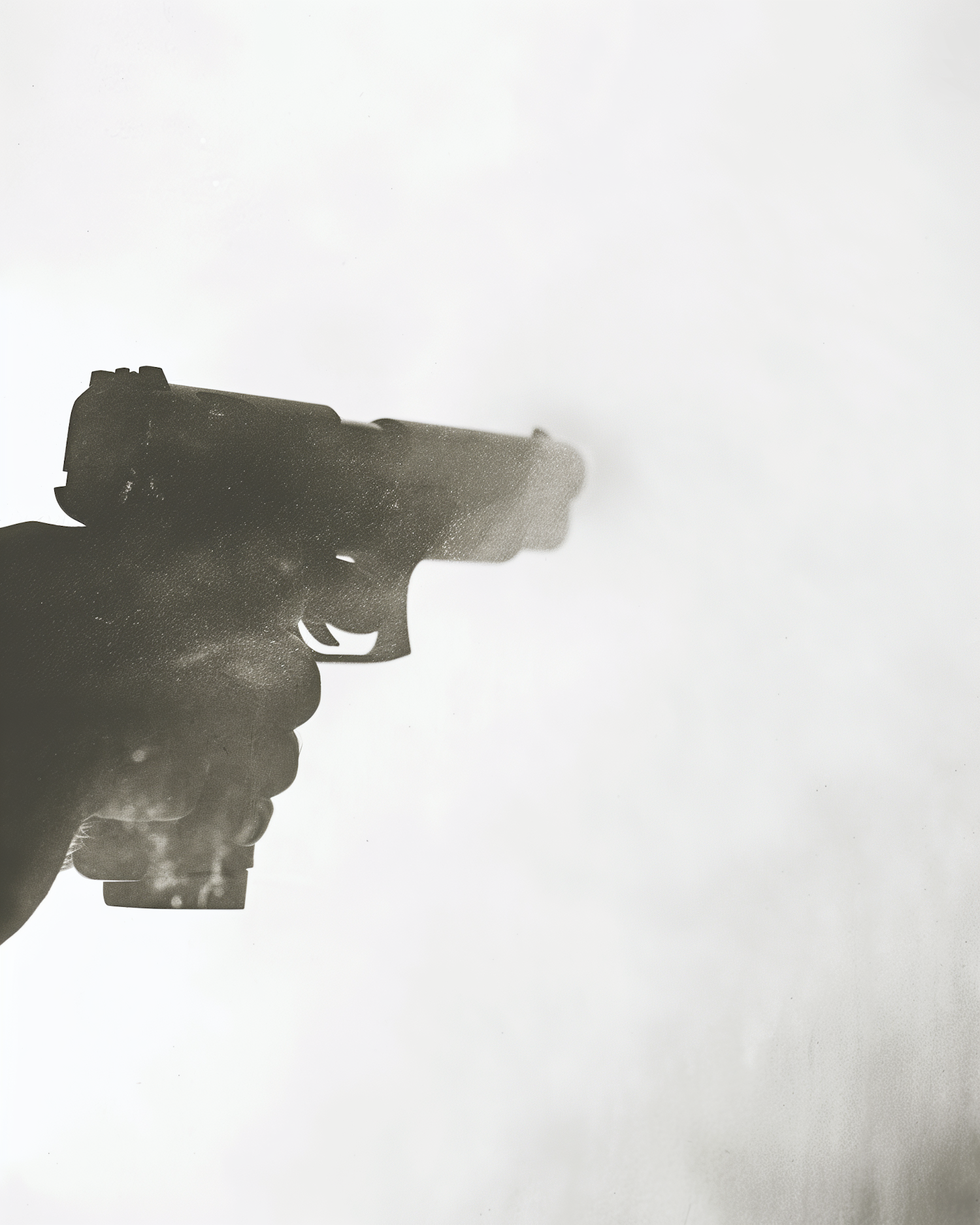 Silhouette of a Handgun