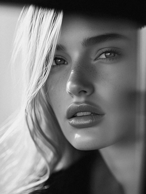 Black-and-White Portrait