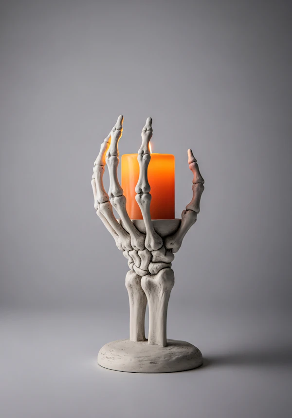 Skeletal Candle Holder