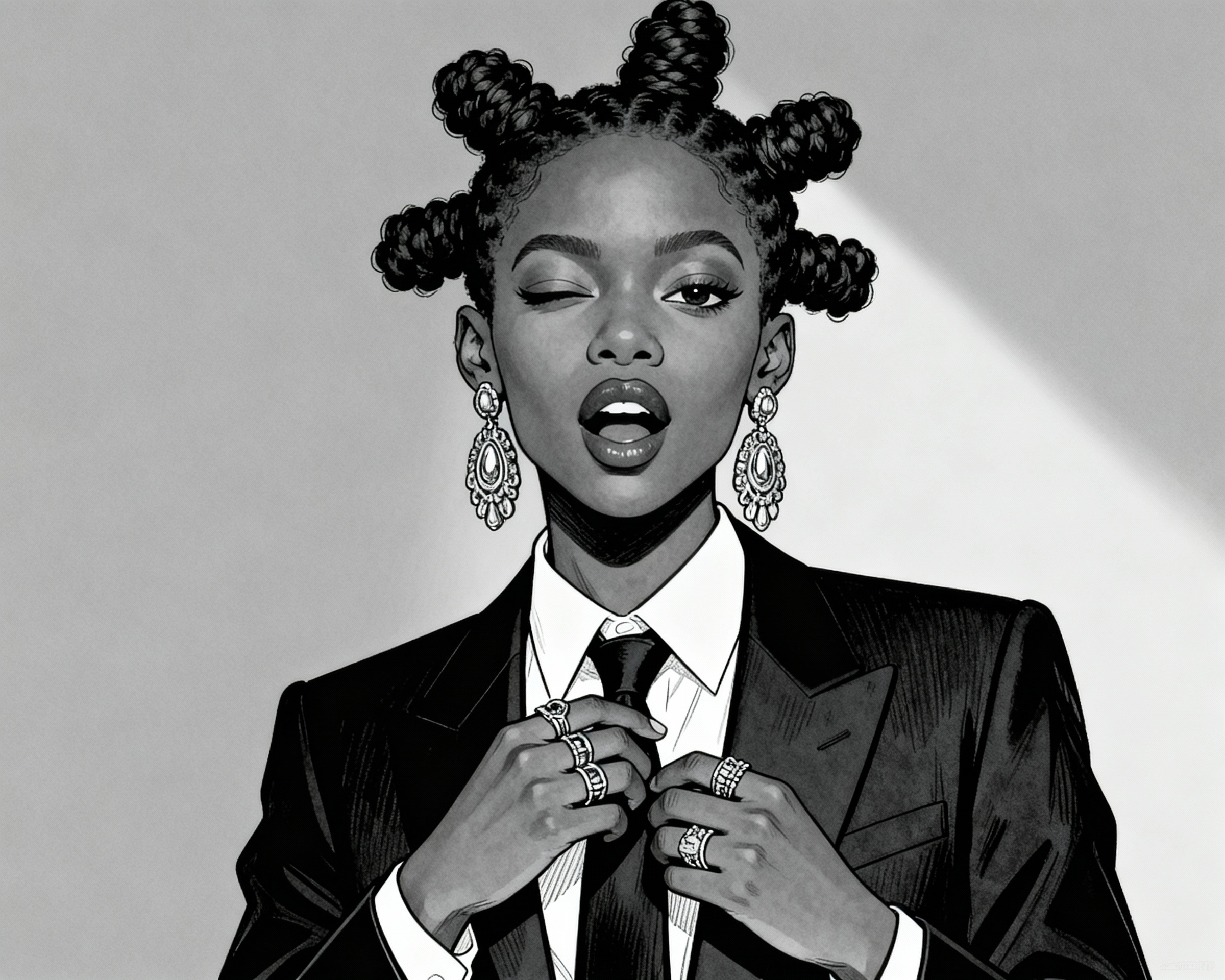 Stylish Monochrome Portrait