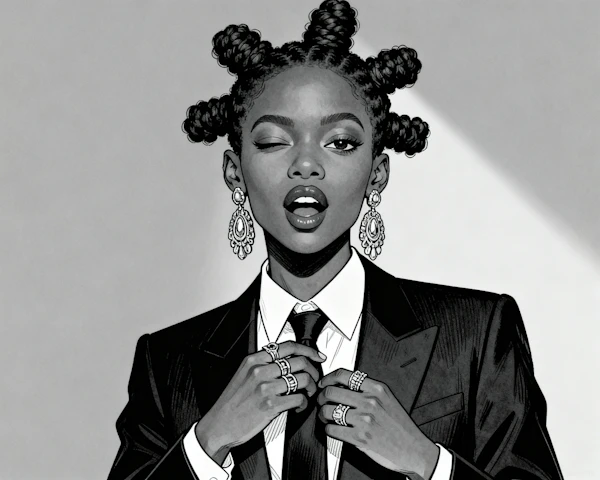 Stylish Monochrome Portrait
