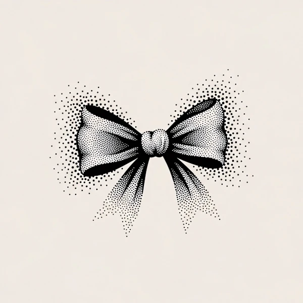 Stippled Bow Illustration