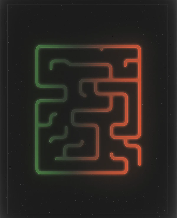 Neon Maze Design