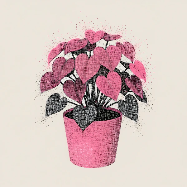 Heart-Leaf Plant Art