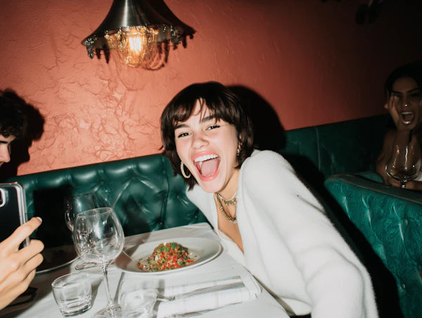 Cheerful Dining Scene