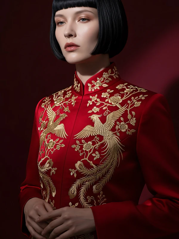 Elegant Red Attire
